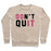 Virgin Teez  Pullover Crewneck Sweatshirt / x-small / Heathered Oatmeal DON'T QUIT. DO IT. CREWNECK SWEATSHIRT