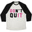 Virgin Teez  Baseball Tee Unisex Tri-Blend Baseball Tee / small / Oatmeal / Black DON'T QUIT. DO IT. UNISEX TRI-BLEND BASEBALL TEE