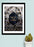 LUVD Framed Art Prints 8" x 11" / Black Don't quit your daydream   Frame