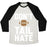 Virgin Teez  Baseball Tee Unisex Tri-Blend Baseball Tee / small / Oatmeal / Black DON'T TAIL HATE (WHITE) UNISEX TRI-BLEND BASEBALL TEE
