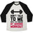 Virgin Teez  Baseball Tee Unisex Tri-Blend Baseball Tee / small / Oatmeal / Black DON'T TALK TO ME UNTIL I'VE FINISHED MY MORNING WORKOUT UNISEX TRI-BLEND BASEBALL TEE
