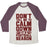 Virgin Teez  Baseball Tee Unisex Tri-Blend Baseball Tee / small / Oatmeal / Maroon DON'T TELL ME TO CALM DOWN IT'S FOOTBALL SEASON UNISEX TRI-BLEND BASEBALL TEE