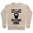 Virgin Teez  Pullover Crewneck Sweatshirt / x-small / Heathered Oatmeal DON'T USE MACHINES. BECOME ONE. CREWNECK SWEATSHIRT