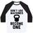Virgin Teez  Baseball Tee Unisex Classic Baseball Tee / x-small / White/Black DON'T USE MACHINES. BECOME ONE. UNISEX CLASSIC BASEBALL TEE