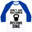 Virgin Teez  Baseball Tee Unisex Classic Baseball Tee / x-small / White/Blue DON'T USE MACHINES. BECOME ONE. UNISEX CLASSIC BASEBALL TEE