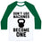 Virgin Teez  Baseball Tee Unisex Classic Baseball Tee / x-small / White/Dark Green DON'T USE MACHINES. BECOME ONE. UNISEX CLASSIC BASEBALL TEE