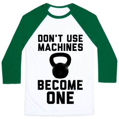 Virgin Teez  Baseball Tee Unisex Classic Baseball Tee / x-small / White/Dark Green DON'T USE MACHINES. BECOME ONE. UNISEX CLASSIC BASEBALL TEE