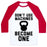 Virgin Teez  Baseball Tee Unisex Classic Baseball Tee / x-small / White/Red DON'T USE MACHINES. BECOME ONE. UNISEX CLASSIC BASEBALL TEE