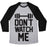 Virgin Teez  Baseball Tee Unisex Tri-Blend Baseball Tee / small / Athletic Gray / Black DON'T WATCH ME LIFTING UNISEX TRI-BLEND BASEBALL TEE