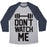 Virgin Teez  Baseball Tee Unisex Tri-Blend Baseball Tee / small / Athletic Gray / Navy DON'T WATCH ME LIFTING UNISEX TRI-BLEND BASEBALL TEE