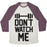 Virgin Teez  Baseball Tee Unisex Tri-Blend Baseball Tee / small / Oatmeal / Maroon DON'T WATCH ME LIFTING UNISEX TRI-BLEND BASEBALL TEE