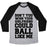 Virgin Teez  Baseball Tee Unisex Tri-Blend Baseball Tee / small / Athletic Gray / Black DON'T YOU WISH YOUR GIRLFRIEND COULD BALL LIKE ME UNISEX TRI-BLEND BASEBALL TEE