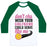 Virgin Teez  Baseball Tee Unisex Classic Baseball Tee / x-small / White/Dark Green DON'T YOU WISH YOUR GIRLFRIEND COULD SERVE LIKE ME UNISEX CLASSIC BASEBALL TEE