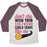 Virgin Teez  Baseball Tee Unisex Tri-Blend Baseball Tee / small / Oatmeal / Maroon DON'T YOU WISH YOUR GIRLFRIEND COULD SERVE LIKE ME UNISEX TRI-BLEND BASEBALL TEE