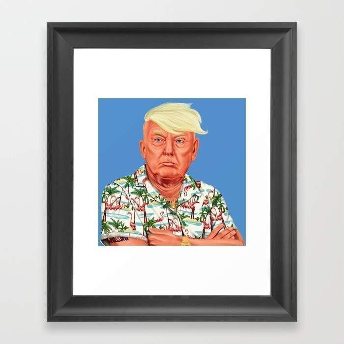 Deny Designs Framed Art Prints 8" x 11" / Black Donald Trump Frame