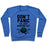 Virgin Teez  Pullover Crewneck Sweatshirt / x-small / Heathered Blue DONT PANIC (I'M JUST WORKING OUT) CREWNECK SWEATSHIRT