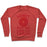 Virgin Teez  Pullover Crewneck Sweatshirt / x-small / Heathered Red DONUT PUT ME DOWN FOR CARDIO CREWNECK SWEATSHIRT