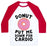 Virgin Teez  Baseball Tee Unisex Classic Baseball Tee / x-small / White/Red DONUT PUT ME DOWN FOR CARDIO UNISEX CLASSIC BASEBALL TEE