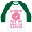 Virgin Teez  Baseball Tee Unisex Classic Baseball Tee / x-small / White/Dark Green DONUT PUT ME DOWN FOR CARDIO UNISEX CLASSIC BASEBALL TEE
