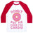 Virgin Teez  Baseball Tee Unisex Classic Baseball Tee / x-small / White/Red DONUT PUT ME DOWN FOR CARDIO UNISEX CLASSIC BASEBALL TEE