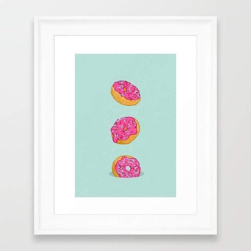 Deny Designs Framed Art Prints 8" x 11" / Black Doughnuts Frame