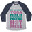 Virgin Teez  Baseball Tee Unisex Tri-Blend Baseball Tee / small / Athletic Gray / Navy DOWNWARD FACING HOT MESS UNISEX TRI-BLEND BASEBALL TEE