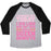 Virgin Teez  Baseball Tee Unisex Tri-Blend Baseball Tee / small / Athletic Gray / Black DOZEN DONUT WORKOUT UNISEX TRI-BLEND BASEBALL TEE