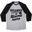 Virgin Teez  Baseball Tee Unisex Tri-Blend Baseball Tee / small / Athletic Gray / Black DREAMING OF HOME RUNS UNISEX TRI-BLEND BASEBALL TEE