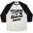 Virgin Teez  Baseball Tee Unisex Tri-Blend Baseball Tee / small / Oatmeal / Black DREAMING OF HOME RUNS UNISEX TRI-BLEND BASEBALL TEE