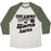 Virgin Teez  Baseball Tee Unisex Tri-Blend Baseball Tee / small / Oatmeal / Moss DREAMING OF HOME RUNS UNISEX TRI-BLEND BASEBALL TEE