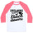 Virgin Teez  Baseball Tee Unisex Classic Baseball Tee / x-small / White/Neon Pink DREAMING OF TOUCHDOWNS UNISEX CLASSIC BASEBALL TEE