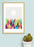 LUVD Framed Art Prints 8" x 11" / Black Dreamy Peaks 2  Frame