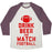 Virgin Teez  Baseball Tee Unisex Tri-Blend Baseball Tee / small / Oatmeal / Maroon DRINK BEER AND WATCH FOOTBALL UNISEX TRI-BLEND BASEBALL TEE