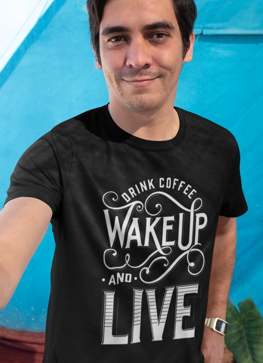 Virgin Teez T-SHIRT SMALL Drink Coffee T-shirt
