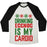 Virgin Teez  Baseball Tee Unisex Tri-Blend Baseball Tee / small / Oatmeal / Black DRINKING EGGNOG IS MY CARDIO UNISEX TRI-BLEND BASEBALL TEE