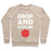 Virgin Teez  Pullover Crewneck Sweatshirt / x-small / Heathered Oatmeal DROP AND GIVE ME D20 CREWNECK SWEATSHIRT