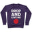 Virgin Teez  Pullover Crewneck Sweatshirt / x-small / Purple DROP AND GIVE ME D20 CREWNECK SWEATSHIRT