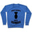 Virgin Teez  Pullover Crewneck Sweatshirt / x-small / Heathered Blue DROP SQUATS NOT BOMBS CREWNECK SWEATSHIRT