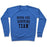 Virgin Teez  Pullover Crewneck Sweatshirt / x-small / Heathered Blue DRUNK GIRL RUNNING TEAM CREWNECK SWEATSHIRT