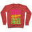 Virgin Teez  Pullover Crewneck Sweatshirt / x-small / Heathered Red DUMBBELL FLYES BEFORE FRENCH FRIES CREWNECK SWEATSHIRT
