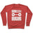Virgin Teez  Pullover Crewneck Sweatshirt / x-small / Heathered Red DUMBELLS & DRAGONS PARODY WHITE PRINT CREWNECK SWEATSHIRT