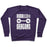 Virgin Teez  Pullover Crewneck Sweatshirt / x-small / Purple DUMBELLS & DRAGONS PARODY WHITE PRINT CREWNECK SWEATSHIRT