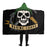 USMC Skull Mascots Vector Hooded Blanket