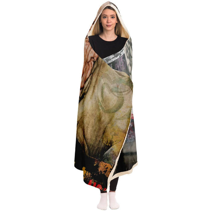 Kisses Hooded Blanket