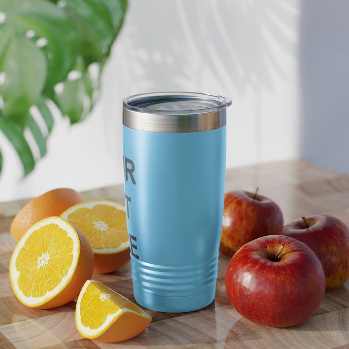 Custom Logo Tumbler, Team Logo Here Tumbler, Personalized Tumbler, Text on a Tumbler, Your Business Logo or Brand Logo Ringneck Tumbler, 20oz