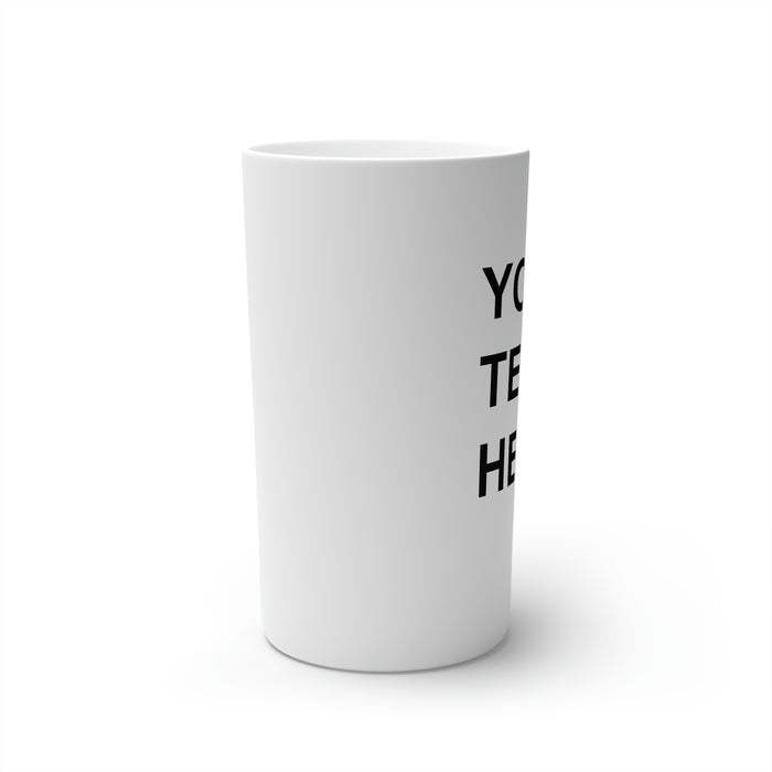 Custom Logo on a Coffee Mugs, Team Logo Here Coffee Mugs, Personalized Coffee Mugs, Text on a Coffee Mugs, Your Business Logo or Brand Logo Conical Coffee Mugs
