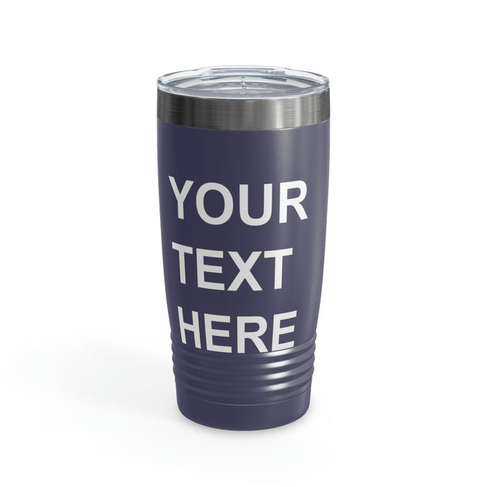 Custom Logo Tumbler, Team Logo Here Tumbler, Personalized Tumbler, Text on a Tumbler, Your Business Logo or Brand Logo Ringneck Tumbler, 20oz