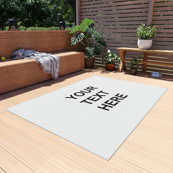 Personalized Rug, Custom Rug, With Your Own Text or Design, Handmade Custom Rug , Customized Outdoor Rug
