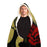 Abstract Pattren Hooded Blanket