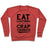 Virgin Teez  Pullover Crewneck Sweatshirt / x-small / Heathered Red EAT LIGHTNING AND CRAP THUNDER CREWNECK SWEATSHIRT
